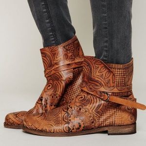 Free People Slouchy Henna Tattoo Ankle Boots
